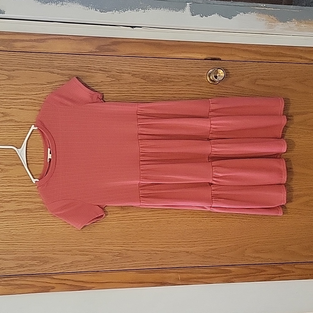 See You Monday, Dark Coral Babydoll, Tshirt dress